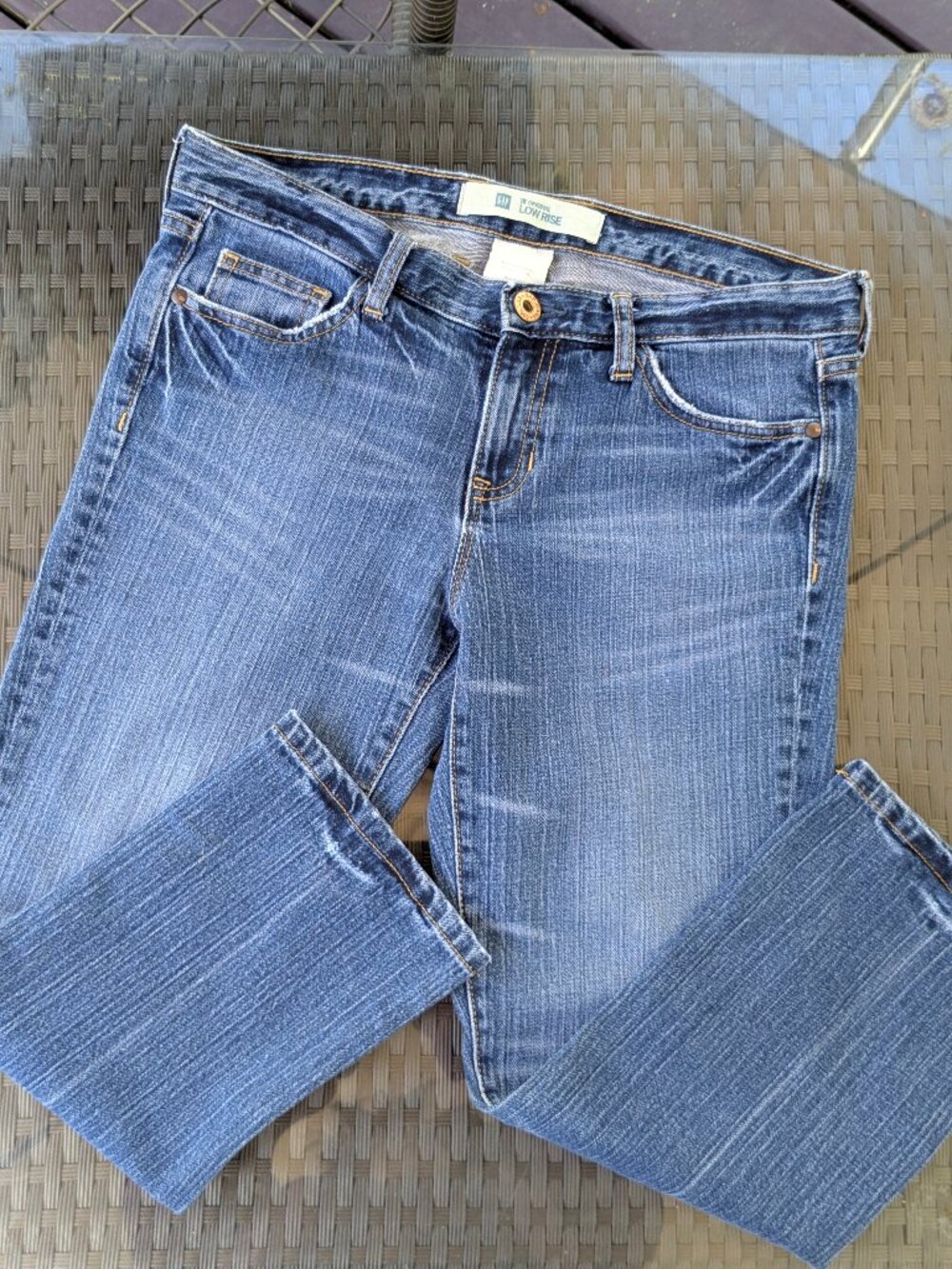WOMENS VINTAGE GAP "THE ORIGINAL" LOW-RISE JEANS - Size 6A
